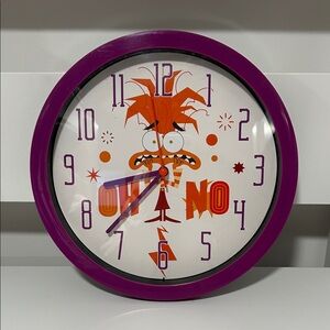 Inside Out 2 Anxiety-Themed Clock